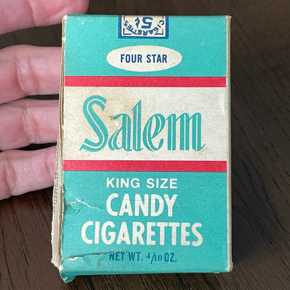 Salem Candy Cigarettes Box EMPTY Collectible Child Vintage Ephemera USA READ